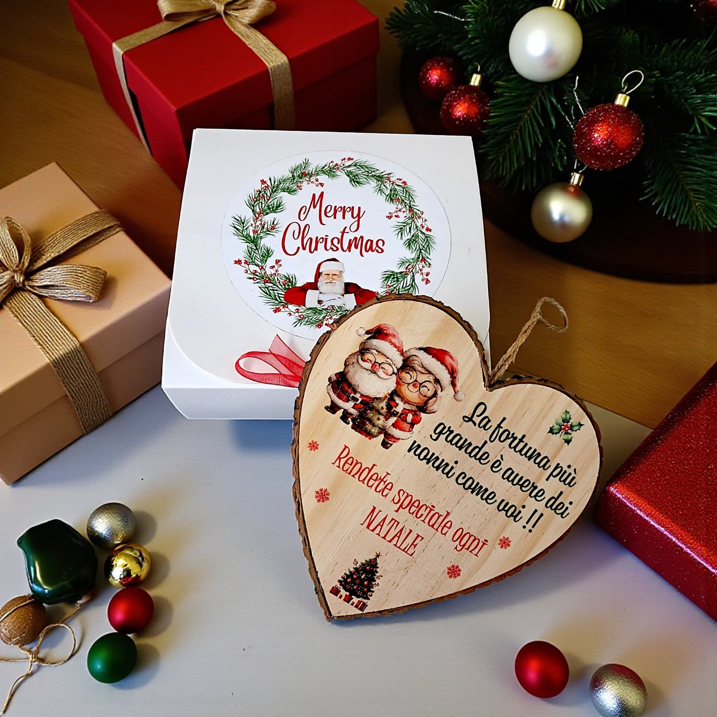 Cuore di legno da appendere